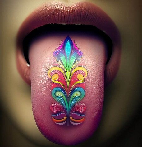 tatuaggio sulla lingua